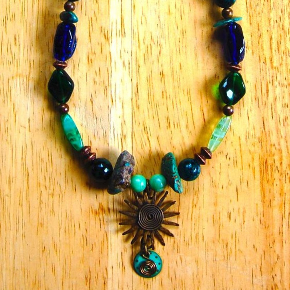 Starburst Handmade Vintage Necklace